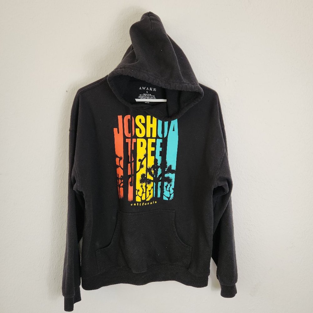 Joshua Tree Hoodie Mens Large Sweatshirt Sweater Black